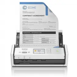 Brother ADS-1800W Escáner Documental Compacto con Alimentador de Documentos ADF WiFi Dúplex