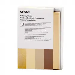 Cricut R10 Tarjetas de Corte Colección Neutrals 18 Unidades