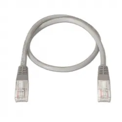 Aisens Cable de Red RJ45 UTP AWG24 Cat.6 Libre de Halógenos 1m Gris