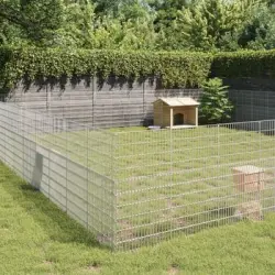 Recinto Corral Animales 48 Paneles Hierro Galvanizado 54x100 Cm