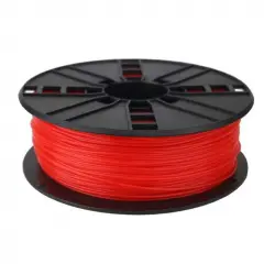 Gembird Bobina de Filamento PLA 1.75mm 1Kg Rojo Fluorescente