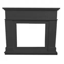 Marco De Chimenea Mdf Gris Oscuro Sined Cornice Camino Pienza