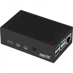 Joy-It RB-AlucaseP4+01B Carcasa Aluminio para Raspberry Pi 4 B