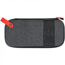 PDP Deluxe Travel Case Edicion Elite Funda Gris y Roja para Nintendo Switch/ Lite