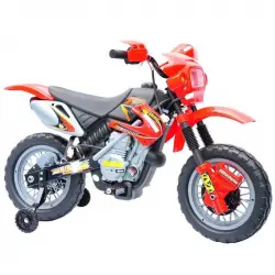 HomCom Motocross Moto Eléctrica 6V Roja