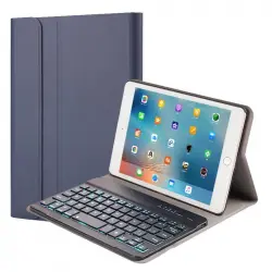 Royal Bailey 1027D Funda con Teclado Bluetooth para Ipad Mini1/2/3 Azul