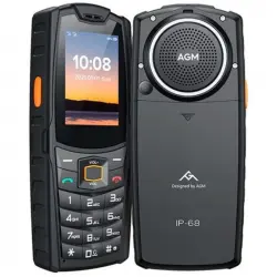 AGM M6 Teléfono Básico para Mayores Rugerizado Negro