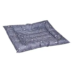 Cama refrigerante Flamingo Fresk Drop, gris - Talla S: 66 x 56 cm (L x An)