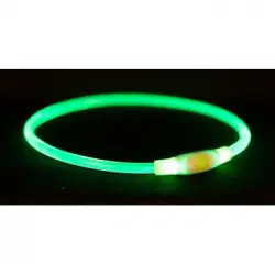 Trixie Collar De Aro Flash Usb - Pack De 2 Unidades Verde