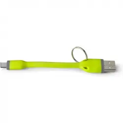Celly USBTYPECKEYGN Cable USB-C a USB-A 12cm con Llavero Amarillo