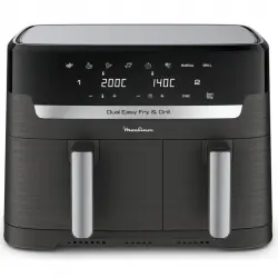 Moulinex Dual Easy Fry & Grill Freidora de Aire 8.3L 2700W Negro