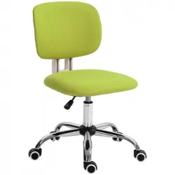 Vinsetto Silla De Oficina Silla De Escritorio Giratoria 48x53x80-90cm Verde Lima