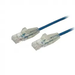 Startech N6PAT250CMBLS Cable de Red Cat6 Delgado RJ-45 sin Enganches 2.5m Azul