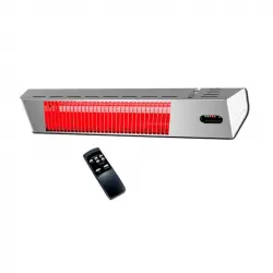 MPC Málaga Calefactor Eléctrico por Infrarrojos 2000W Gris