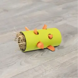 Trixie Rulo Para Alimento | Rulo Snack Para Roedores De Plástico En Color Verde, Ideal Para Favorecer El Entrenamiento Y Diversión De Tu Mascota