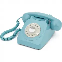 GPO 746 Rotary Teléfono Fijo Retro Azul