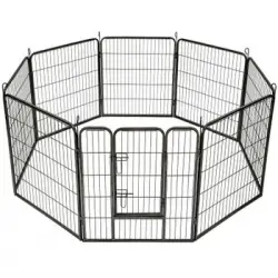 Parque Para Cachorros 8 Vallas - 80 Cm