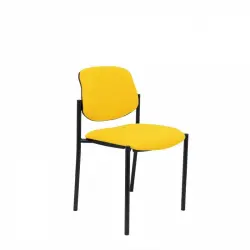 Piqueras y Crespo Villalgordo Silla Fija Bali Amarillo Chasis Negro