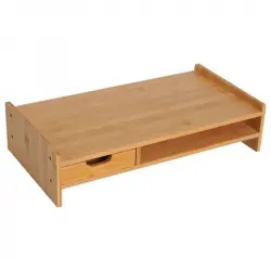 Homcom Mesa para Monitor 49x25x11cm Bambú