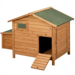 Caseta De Madera Para Gallinas "berlín" 136x90x99 Cm