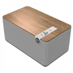 Klipsch The Three Plus Altavoz Bluetooth Retro USB-C 120W RMS Gris/Madera