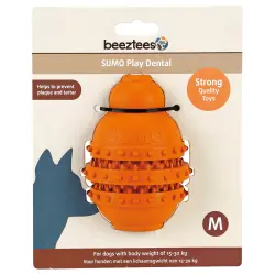 beeztees Sumo Play Dental juguete para perros  - Tamaño M: 9 x 12 cm (Diám x Al)