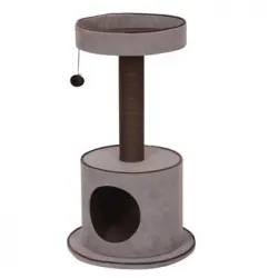 Poste Rascador Trend York 45x45x80,5cm - 7,2kg - Gris - Para Gatos Ebi