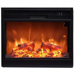 Sined Caminetto Panarea Chimenea Eléctrica Empotrada Negra