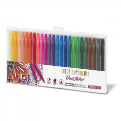 Alpino Color Experience Dual Artist Rotuladores Doble Punta 24 Unidades Colores Surtidos