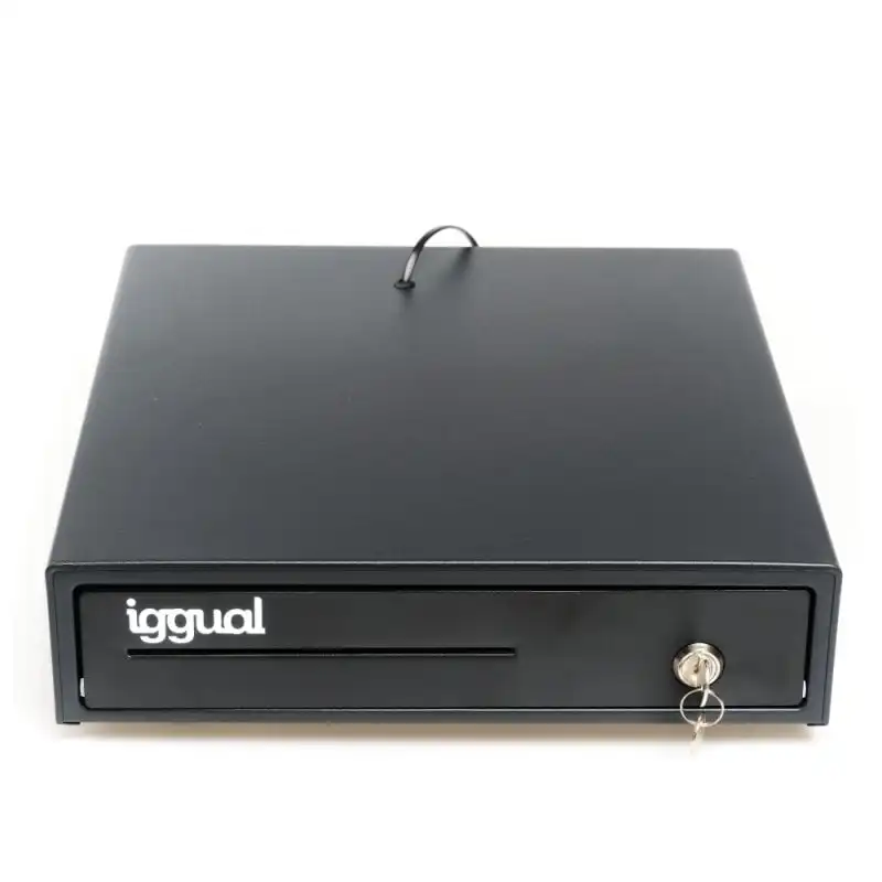 Iggual IRON-15 Cajón Portamonedas 37cm 4+8 Negro