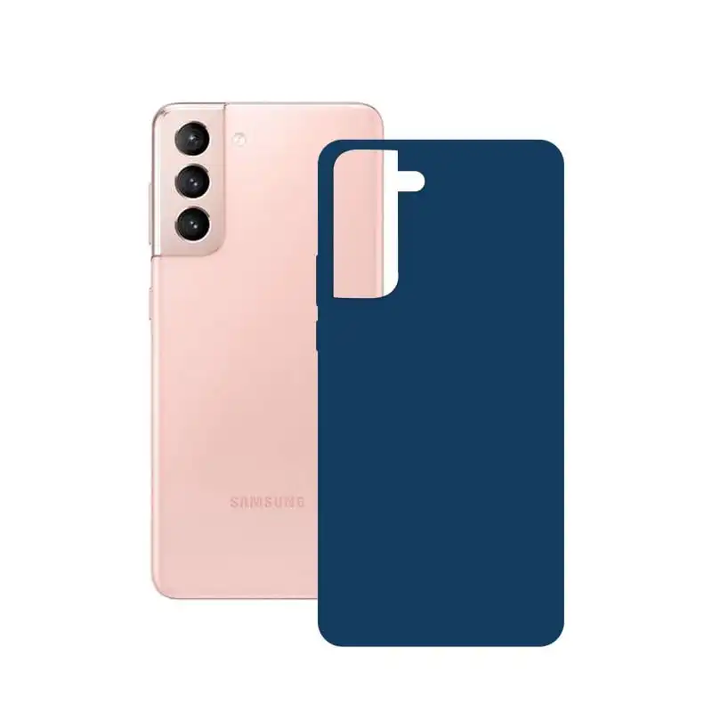 Ksix Funda Silk Azul para Samsung Galaxy S21 5G