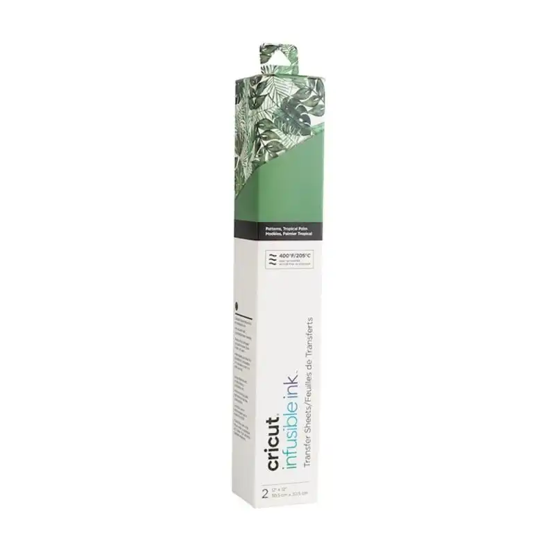 Cricut Infusible Ink Pack 2 Hojas de Transferencia Infusible Tropical Palm