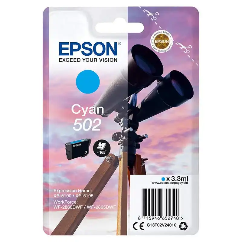 Epson 502 Cartucho de Tinta Cyan