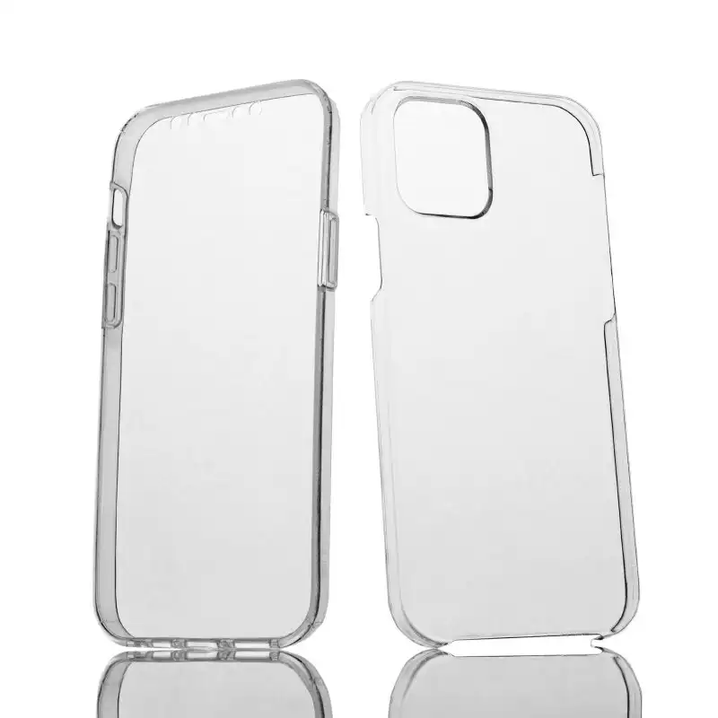 Max Power Digital Funda Doble Cara 360 Grados Silicona Transparente Para Iphone 12 / Iphone 12 Pro