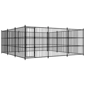 Perrera De Exterior | Jaula Para Perro | Parque Para Mascotas 450x450x185 Cm Cfw783708
