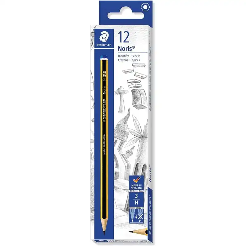 Staedtler H Noris Caja de 12 Lápices de Grafito