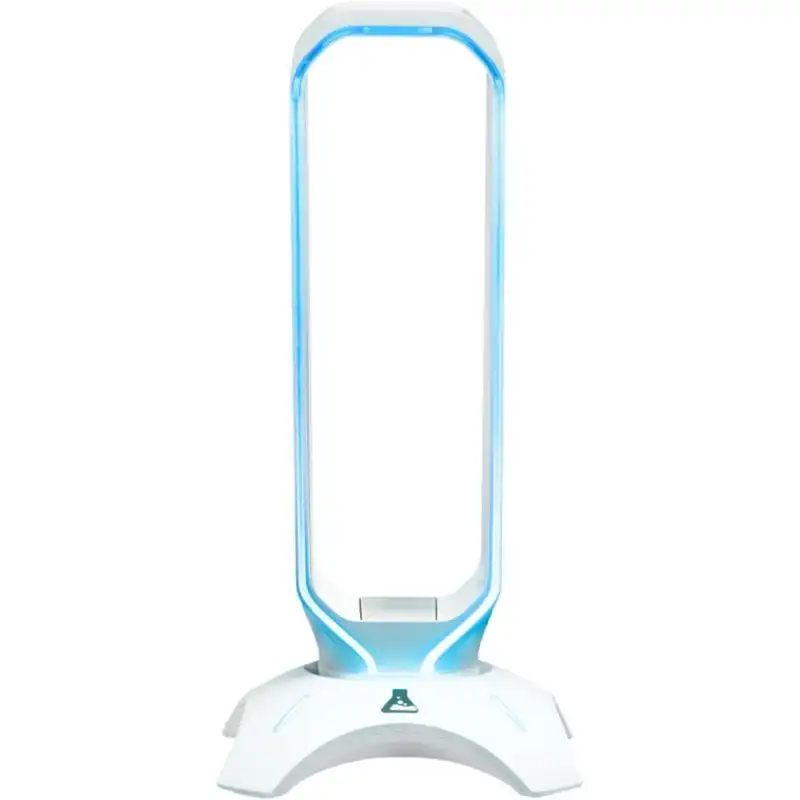 The G-Lab K-Stand Radon Soporte Gaming para Auriculares Retroiluminación RGB Hub USB Blanco