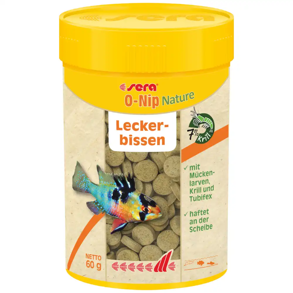 sera O-Nip Nature para peces ornamentales - 60 g