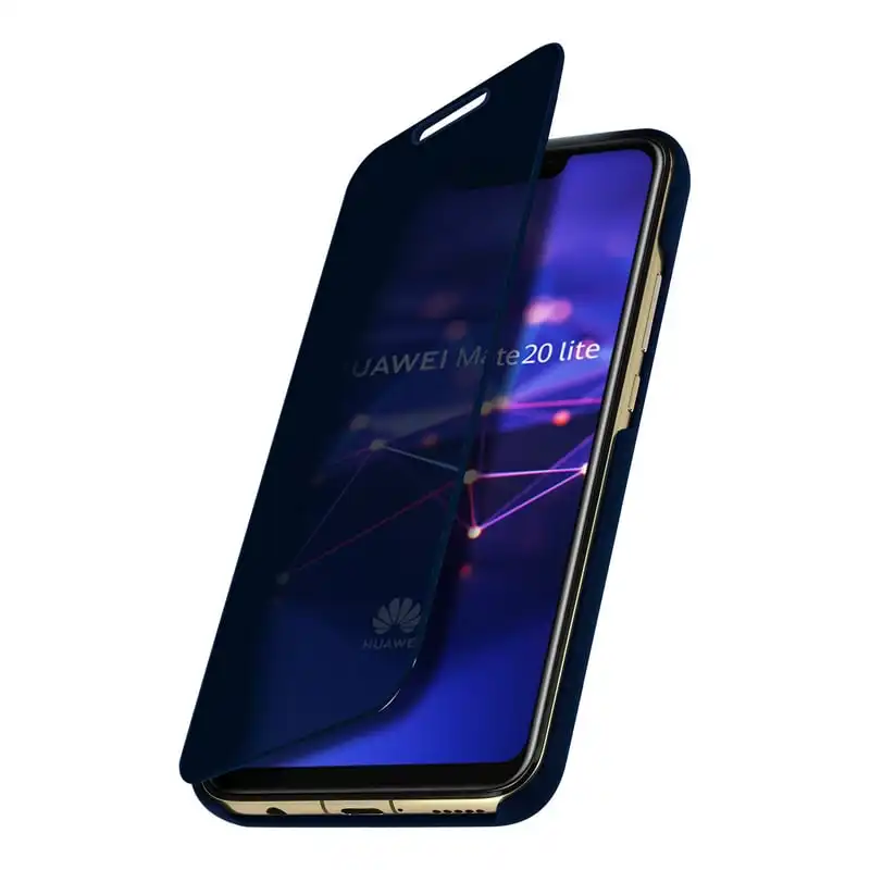 Avizar Funda Cartera Translúcida Azul para Huawei Mate 20 Lite