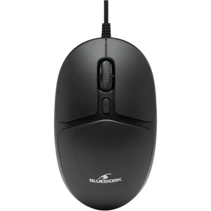 Bluestork Office 20 Ratón Óptico USB 1000 DPI Negro