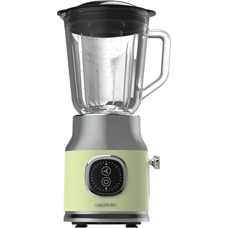 Cecotec RetroTwist Green Batidora de Vaso Retro 4 Cuchillas 1L 800W Verde