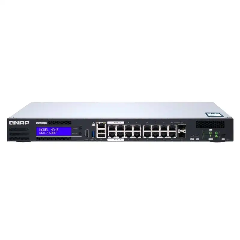 Qnap QGD-1600P-8G Switch Gestionado Gigabit Ethernet 16 Puertos