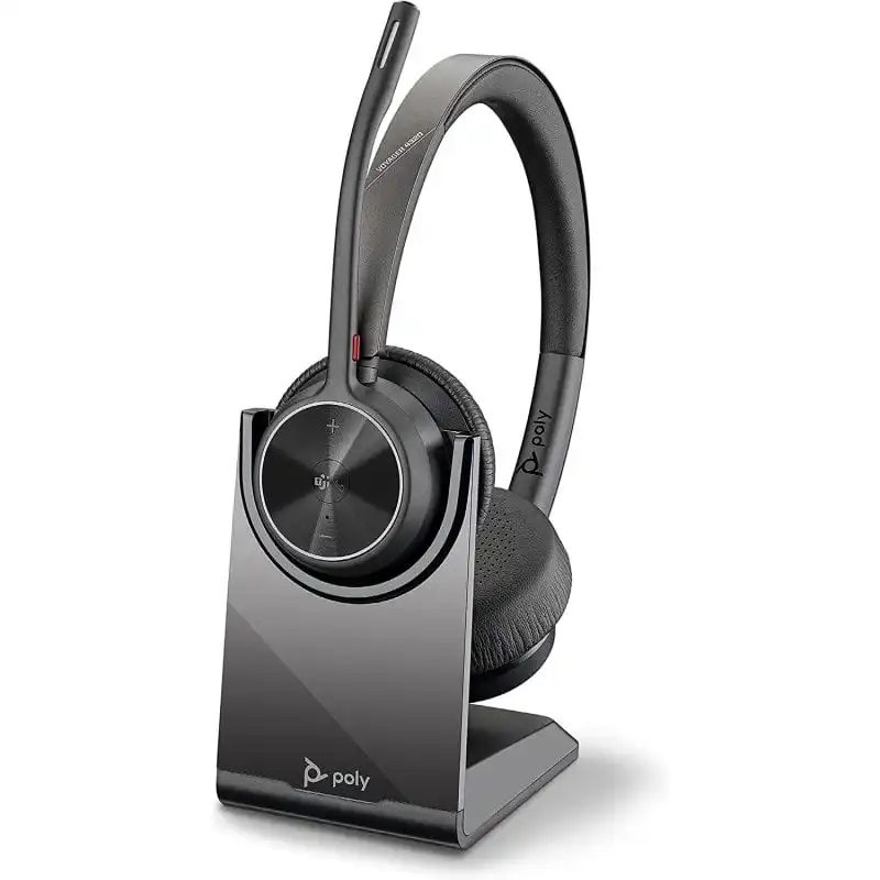 Poly Voyager 4320 UC Auriculares Inalámbricos con soporte de carga