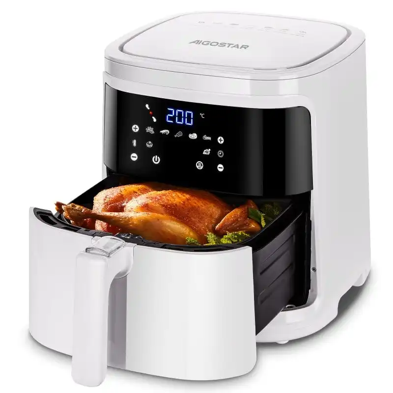 Aigostar Freidora de Aire 7L 1900W Blanco