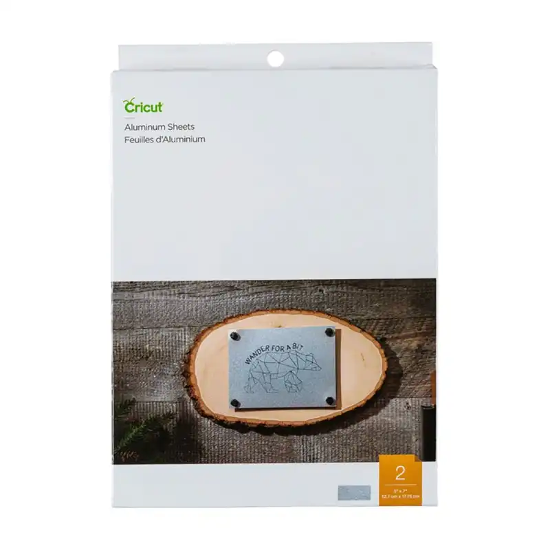 Cricut Papel de Aluminio 5"x7" para Grabados 2 Unidades