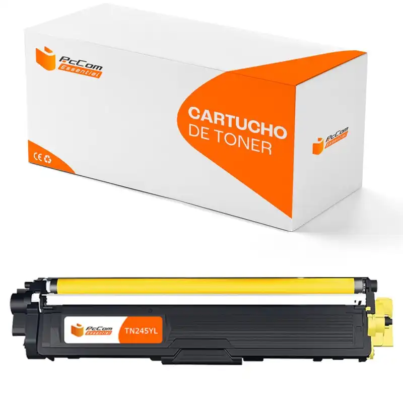 Pccom Essential Tóner Compatible con Brother TN241/TN245/TN242/TN246 Amarillo