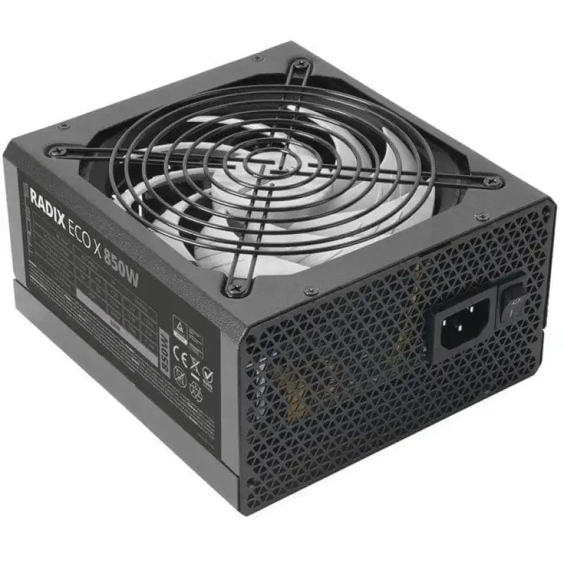 Tacens Radix Eco X 850 Fuente Alimentación Atx 850w 6 Años Garantía 87% Smd Dc-dc Ai-rpm Fdb Negro
