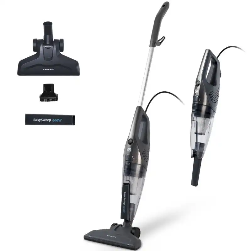 Grunkel ASP-EASY Aspiradora Escoba/Mano 600W 16kPa con Filtro HEPA Lavable y Cable de 5.5m Negra
