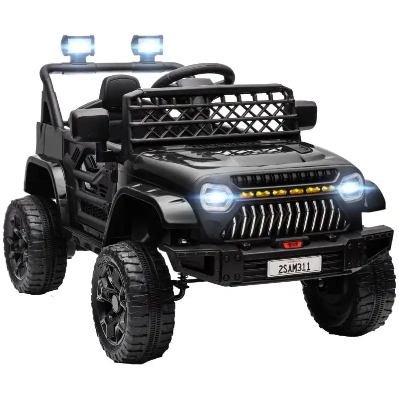 Aiyaplay Coche Eléctrico Para Niños De +3 Años Con Mando a Distancia Negro