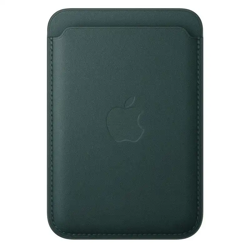 Apple Cartera de Trenzado Fino con MagSafe para iPhone Verde Oscuro